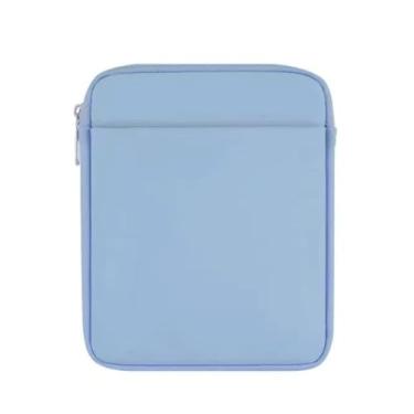 Imagem de Estojo Bolsa Capa para Kindle SA568B/SA569P SIGNATURE 2024 Tela 7 com Zíper + Película Fosca (Azul Claro)
