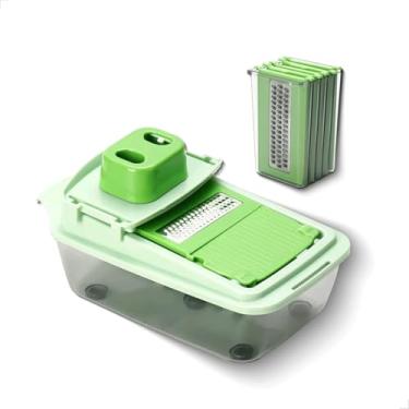 Imagem de Processador E Ralador 25 Em 1 | Cortador E Fatiador De Frutas E Legumes | LâMinas AçO Inox | Capacidade 1,3l(Verde)