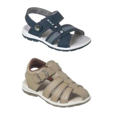 Imagem de Kit 2 Sandálias Infantil Papete Leve Confortável para Meninos - Redmax