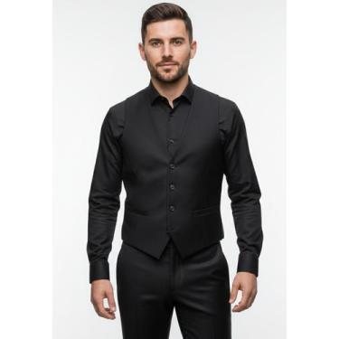 Imagem de Camisa  Colete  Calça Alfaiataria  Combo Social Masculino - Jordhan, P