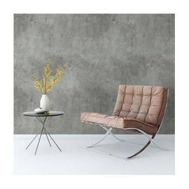 Imagem de Papel de Parede, Papel de Parede Adesivo Lavavel, Folhas Verde 3d para Salas de Estar e Quartospapel de parede,papel de parede para quarto(Cimento Queimado 0002,2 Metros)