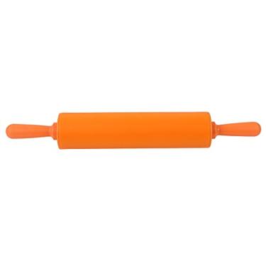 Imagem de Rolo de massa de silicone, ergonômico, ferramenta antiaderente, rolo de massa, rolo de massa para pães caseiros, entusiastas de cozinha, utensílios de cozinha, cabo de madeira, acessórios de cozinha
