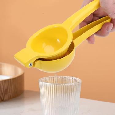 Imagem de Espremedor de limão de metal, espremedor de limão portátil, espremedor de frutas cítricas, espremedor de frutas e limão, prensa manual para extrair o máximo de suco possível