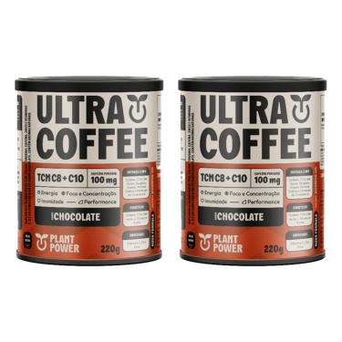 Imagem de Kit 2X: Ultracoffee Chocolate Vegano com Vitaminas/Minerais 220g