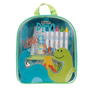 Imagem de Kit Infantil Little Dino Colorir Container Creative Dermiwil