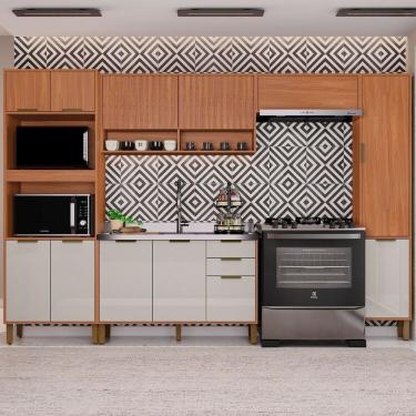 Imagem de Cozinha Completa 5 Peças 217cm X 310cm Florença Freijó-off White