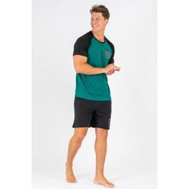 Imagem de Pijama Curto CR7 com Camiseta e Bermuda-Masculino