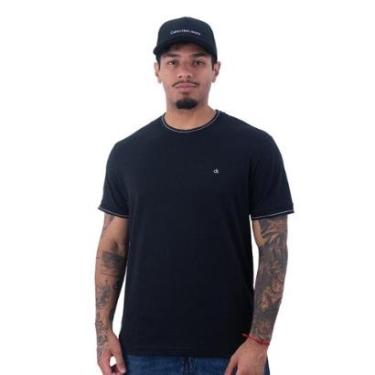 Imagem de Camiseta Calvin Klein Gola E Punho Masculino-Masculino