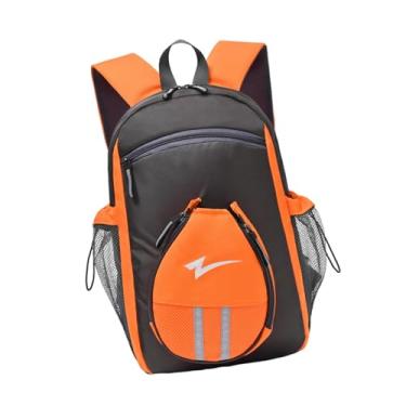 Imagem de Zxpjkyu Mochila para Tênis de Mesa, Bolsa Multifuncional Profissional para Raquetes, Espaçosa E Ideal para Homens E Mulheres Atletas, Cinza