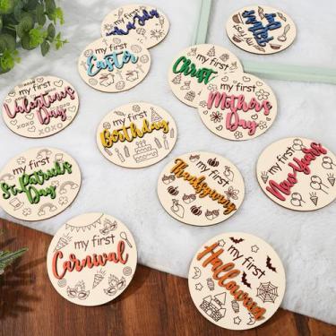 Imagem de Baby Milestone Cards Jarthena AMCS 12 unidades com tema natalino de 10