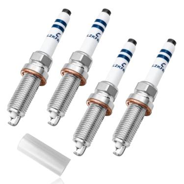 Imagem de SYudwen 4 peças de velas de ignição Iridium e Platinum compatíveis com Freightliner Sprinter 2019-2020 Infiniti Q50 2016-2019 Benz B250 W246 2013-2019 C300 W205 2015-2018 Substituir OE #92725 900 654