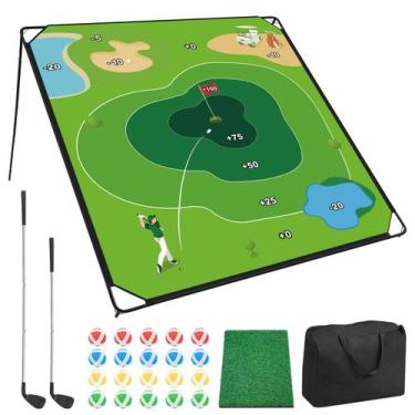 Imagem de Conjunto de jogos GLUTIA Golf Chipping 180x180 cm Sticky Mat