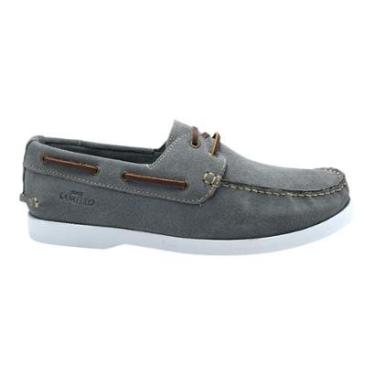 Imagem de Deckshoes Samello Mol Masculino Couro Camurça Jeans Mocassim Náutico-Masculino