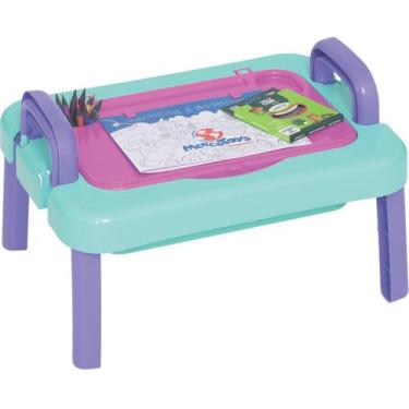Imagem de Mesa Mercotoys Colorida Para Crianças desenho brincadeira diversão mes