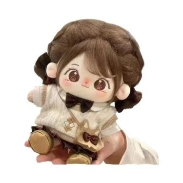 Imagem de Boneca Miaomiao de Pelúcia - Cabelo Castanho 20cm - Kit DIY para Cospl