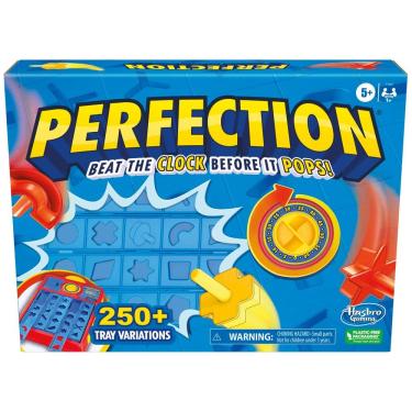 Imagem de Jogo Hasbro Gaming Perfection para crianças de 5 anos ou mais com mais de 250 pentes