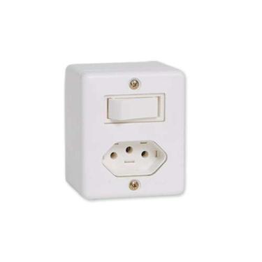 Imagem de Interruptor Simples + Tomada 10a Linha Box Ilumi - Conjunto Elétrico
