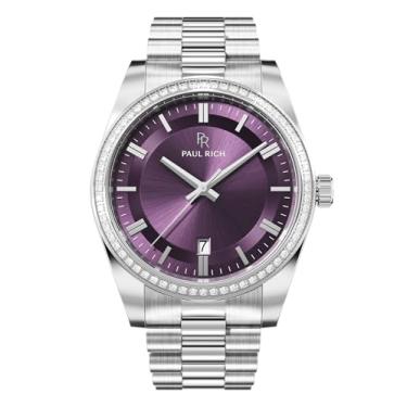 Imagem de Paul Rich Relógio masculino Legacy Silver Plum - 40 mm prata/ameixa