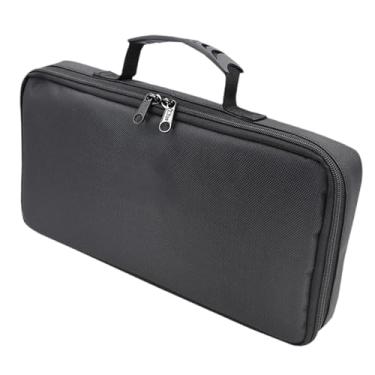 Imagem de DimyFew Bolsa para guardar fichas de jogos, bolsa para fichas de, premium, em tecido Oxford, profissional, com 7 compartimentos e alça.