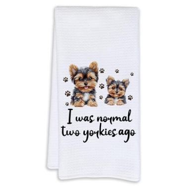 Imagem de Cabana Bro Presentes para amantes de Yorkie Toalhas de cozinha, presentes Yorkshire Terrier, panos de prato de chá para cozinha, toalha de mão de presente Yorkie para banheiro, 40 x 61 cm