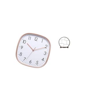 Imagem de Fenteer Relógio de Parede Digital Vintage E Organizador de Suporte de Madeira para Sala de Jantar, Casa de Fazenda, Academia, Escritório, Prateleira Antiga, D