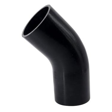 Imagem de OXCANO Mangueira de silicone acoplador de cotovelo de 45 graus ID 3" (76 mm) Mangueira de silicone puro automotivo universal para radiador, turbo, intercooler, tubulação de admissão, comprimento da