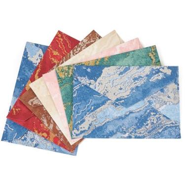 Imagem de Handship 24 envelopes coloridos 10 x 15 cm envelopes texturizados para convites de papel para escritório, casa, casamento, cartões de felicitações, festas, formaturas, aniversário, convites