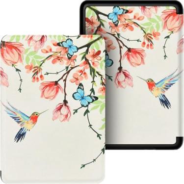 Imagem de Capa para Kindle Colorsoft Com Alça + Película - Tela 7 polegadas - 2025 - Case Kindle Colorsoft Signature (Beija-Flor)