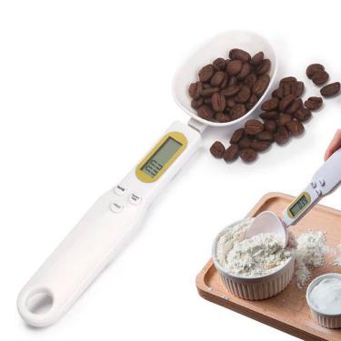 Imagem de Colher Digital Com Balança Para Pesar Alimentos Com Precisão
