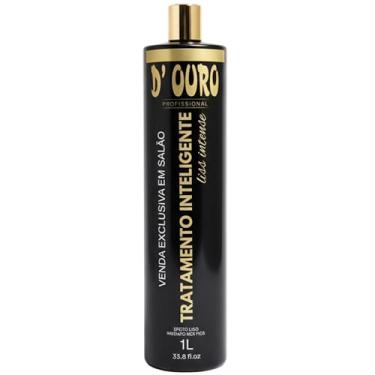 Imagem de D’Ouro Profissional Progressiva 1L – Alisamento sem formol, Redução de volume, Realinhamento capilar, Hidratação profunda, Brilho intenso, Proteção térmica, Para todos os tipos de cabelo