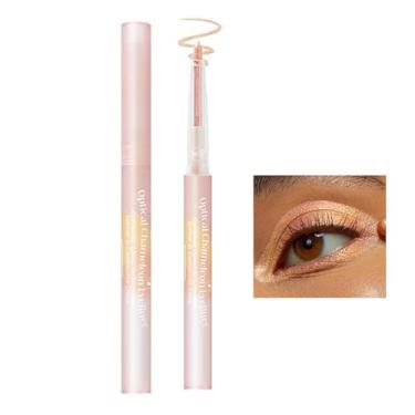 Imagem de Bastão de sombra, caneta lápis de sombra, Lápis de sombra perolado à prova d'água e à prova de manchas para maquiagem de olhos, Lápis de sombra de bicho-da-seda 0,25g, lápis de sombra iluminador, bast