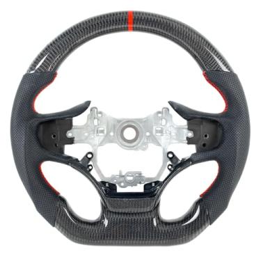 Imagem de HuanYuanCS Acessórios Para Interior De Carro Volante Esportivo Em Fibra Carbono Real Lexus Es200 Es260 Es300H Ls350 Ls500H Ux250H Ux260 Ux300H (Fibra Sarja)