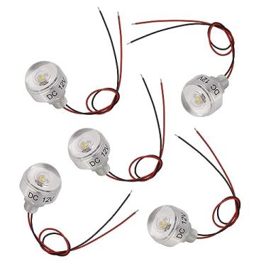 Imagem de 5 peças mini holofotes, luz LED de paisagem DC 12V 1W mini holofote embutido luz LED para armário com eficiência energética, lâmpada noturna de teto para escadas de armário de joias