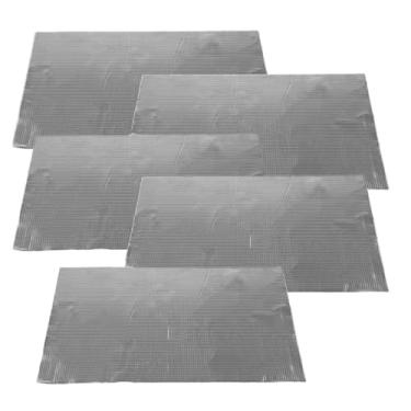 Imagem de Generic Tapete Amortecedor de Som de Carro, 5 Folhas de Borracha, Isolamento de Ruído, Almofada de Amortecimento de Vibração, Isolamento de Automóvel Com Superfície de Folha de Alumínio