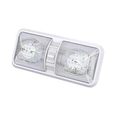 Imagem de Luminária De Teto LED Branca Natural Para RV Com Interruptor ON/OFF 12