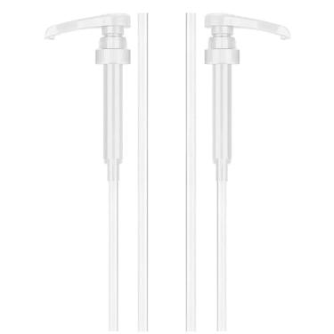Imagem de HAOYINEER Dispensador universal de galão para jarros de galão, bomba de xampu para condicionador detergente líquido para roupas, serve em frascos de 1 litro, tamanho de pescoço 38/400, pacote com 2