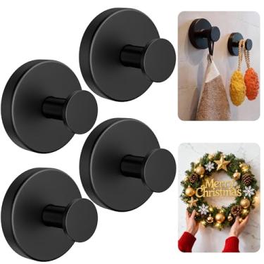 Imagem de luckin smile Ganchos de ventosa para chuveiro, ganchos de banheiro sem perfuração para toalhas, roupões, bucha montáveis em paredes de banheiro, cozinha, vidro, espelhos, azulejo e superfícies lisas