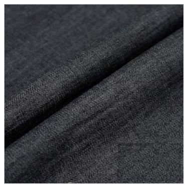 Imagem de Tecido Jeans Lavado Azul Material Não Elástico, Padrão De Jacquard, Algodão, 150 Cm De Largura, Tecido De Costura Para Jaquetas(Black,2x1.5M)