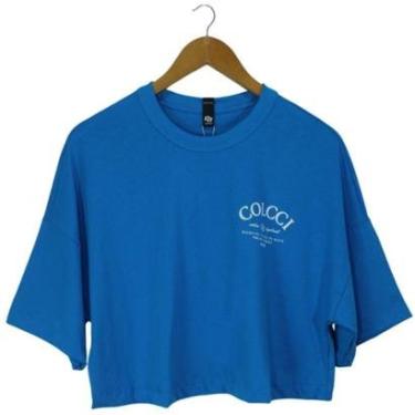 Imagem de Cropped Colcci Azul Feminino-Feminino