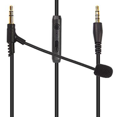 Imagem de Boom Mic Cable for Headphones,3.5mm Jack Microphone Audio Gaming Cable with Mute Volume Control for Windows PC, PlayStation 4, Xbox One, P5(4.4FT)