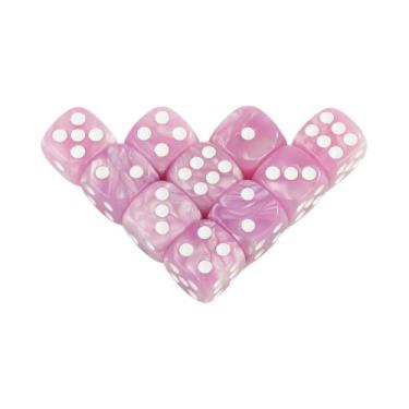 Imagem de Conjunto De Dados De Acrílico Redondo De 16MM Com 6 Lados Para Jogos D