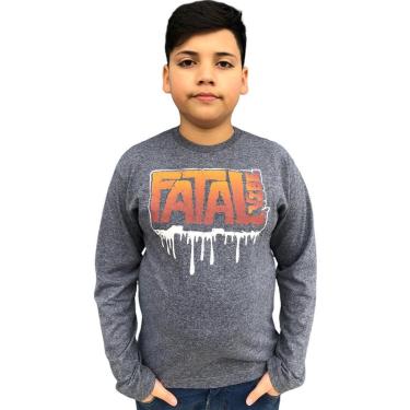 Imagem de CAMISETA MANGA LONGA JUVENIL ESTAMPADA FATAL SURF-Masculino