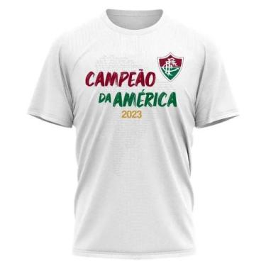 Imagem de Camiseta Braziline Fluminense ADT Libertadores - Branco, Branco, M