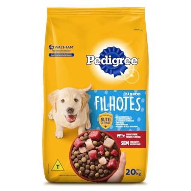 Imagem de Ração Pedigree Carne Frango e Cereais Cães Filhotes 20 kg