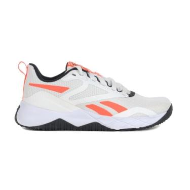 Imagem de Reebok Tênis feminino Nfx Cross Trainer, Calçado Branco/Laranja Flare/Core Black, 35