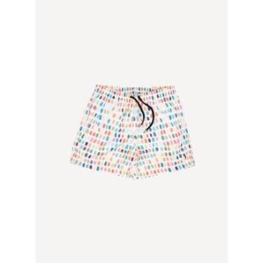 Imagem de Shorts Estampado Aleatory Kids Jussy Branco-Masculino