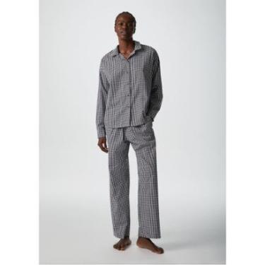 Imagem de Pijama Longo Feminino Fio Tinto Xadrez-Feminino