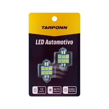 Imagem de Lampada Led Tarponn Torpedo Sj-5050-6Smd - 31Mm (Par)