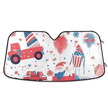 Imagem de Viseira de sol de desenho animado American Dwarf, para-sol de janela, proteção UV, persiana dobrável para janela de carro, acessórios de carro de verão