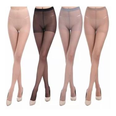 Imagem de Meia Calça Opaca Feminina Adulto Clássica Lisa - Outlet Boxe, Coffee